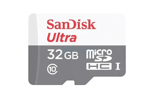 SanDisk Ultra microSD cards 100MB/s C10 White/ Gray - 32GB