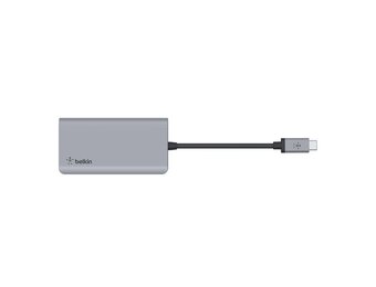 Belkin Connect USB-C 4 in 1 Multiport Adapter 4K HDMI 100W - Space Gray