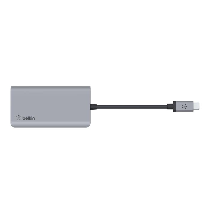 Belkin Connect USB-C 4 in 1 Multiport Adapter 4K HDMI 100W - Space Gray
