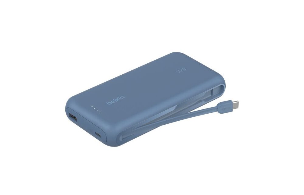 Belkin BoostCharge Power bank 20K With 30W Integrated Cable 20000mAh - Blue