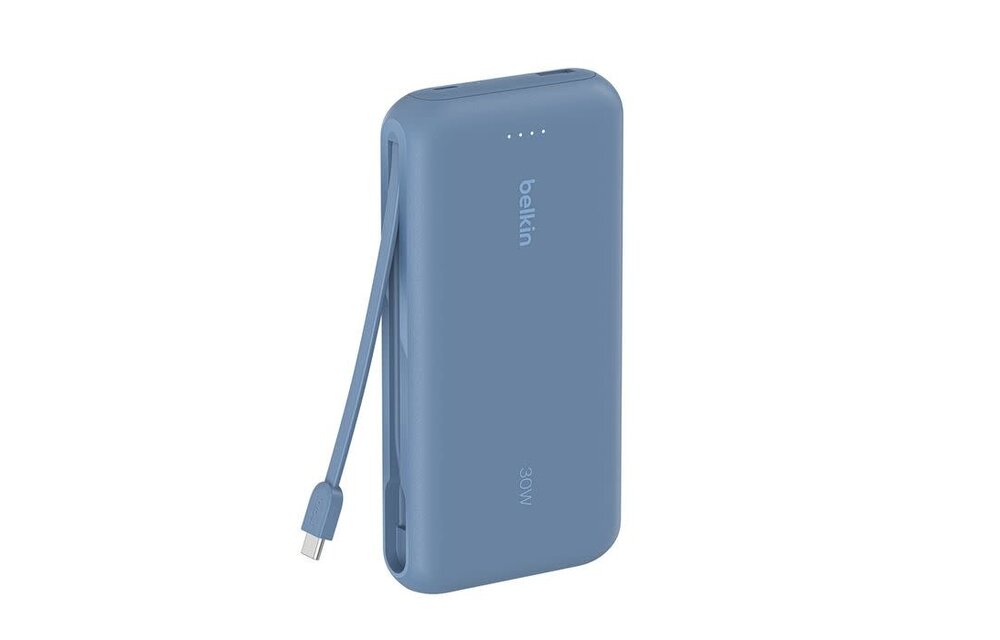 Belkin BoostCharge Power bank 20K With 30W Integrated Cable 20000mAh - Blue