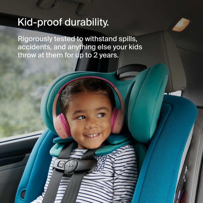 Belkin SoundForm Mini Wireless On-Ear Headphones for Kids  30H Playtime With Safe 85 dB Volume - Pink