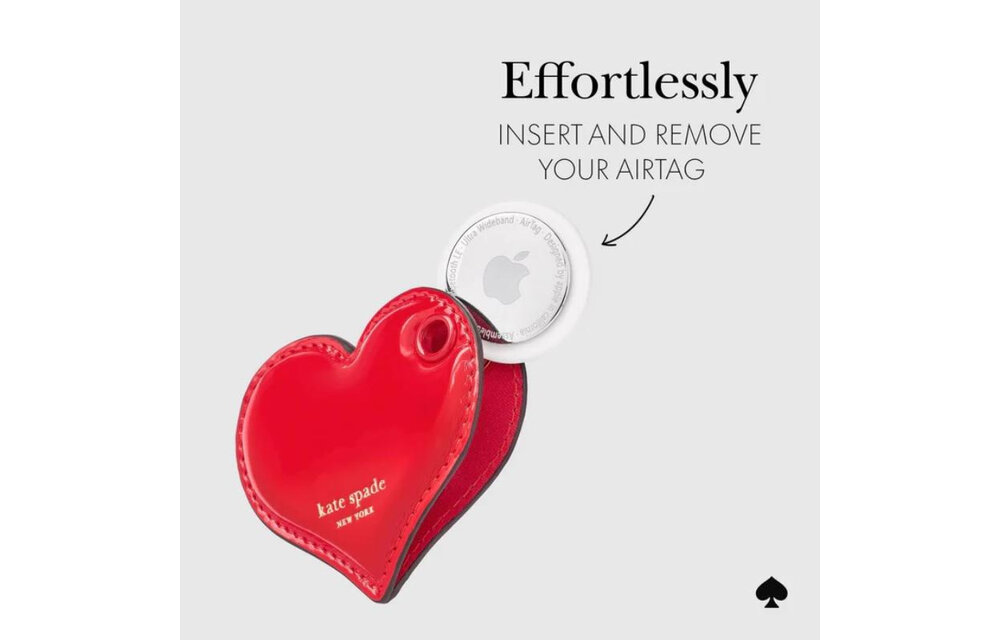 Kate Spade Charm Keychain for Apple AirTag Heart