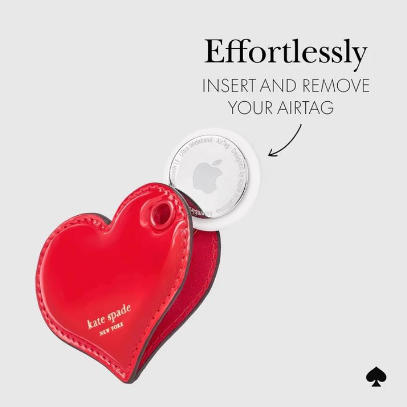 Kate Spade Charm Keychain for Apple AirTag Heart