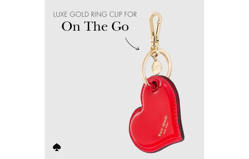 Kate Spade Charm Keychain for Apple AirTag Heart