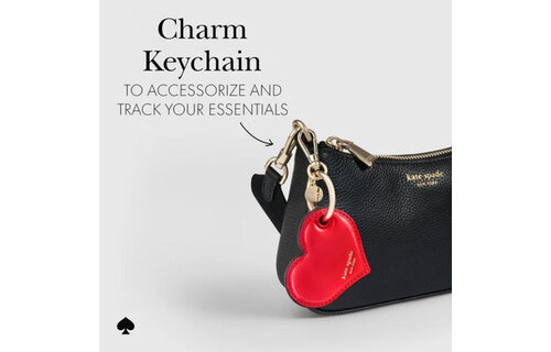 Kate Spade Charm Keychain for Apple AirTag Heart