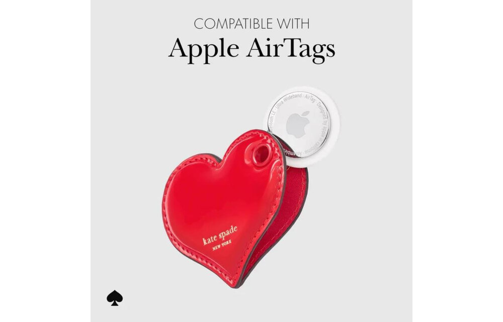 Kate Spade Charm Keychain for Apple AirTag Heart