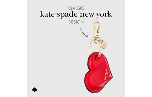 Kate Spade Charm Keychain for Apple AirTag Heart