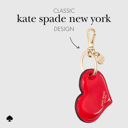 Kate Spade Charm Keychain for Apple AirTag Heart