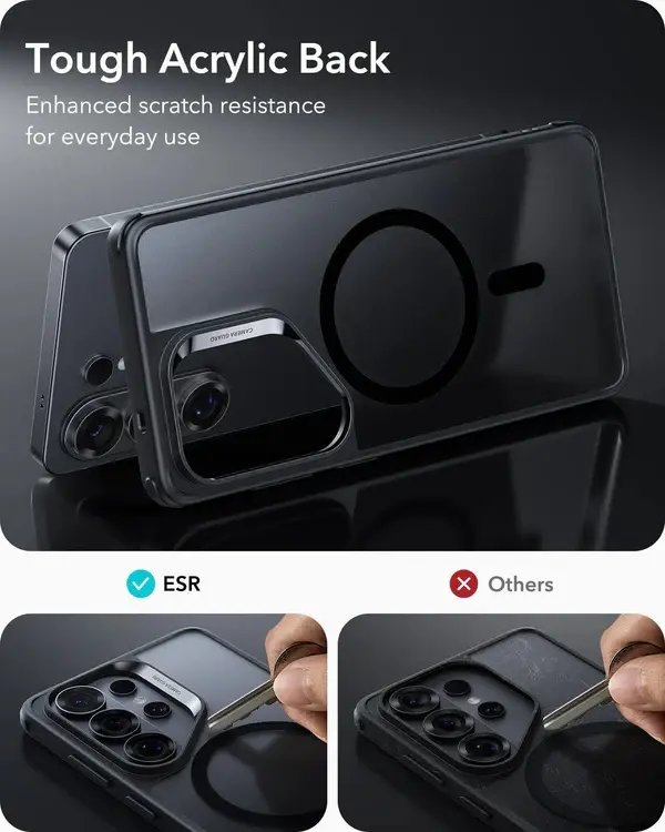ESR Classic Hybrid Magnetic case With 3x Military Grade Protection - Black