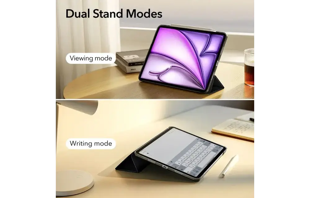 ESR Ascend Trifold With 2 Way Stand Case For iPad Pro 12.9" 4th-6th / iPad Air 13" Inch - Back