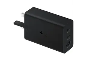 Samsung Power Adapter Trio USB-C X2 , USB-A 65W PD - Black
