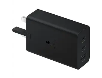 Samsung  Power Adapter Trio  USB-C X2 , USB-A 65W PD - Black