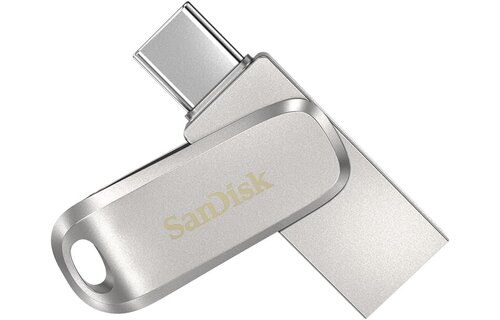 SanDisk Ultra Dual Drive Luxe USB Type-C Flash Drive 400MB/s Silver - 256GB