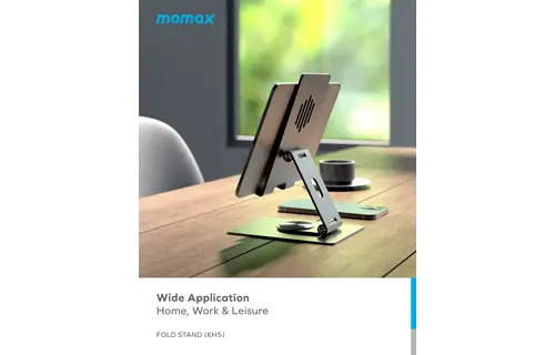 Momax Fold Stand 360 Rotation Phone & tab Stand - Titanium