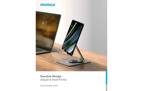 Momax Fold Stand 360 Rotation Phone & tab Stand - Titanium