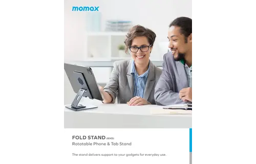 Momax Fold Stand 360 Rotation Phone & tab Stand - Titanium