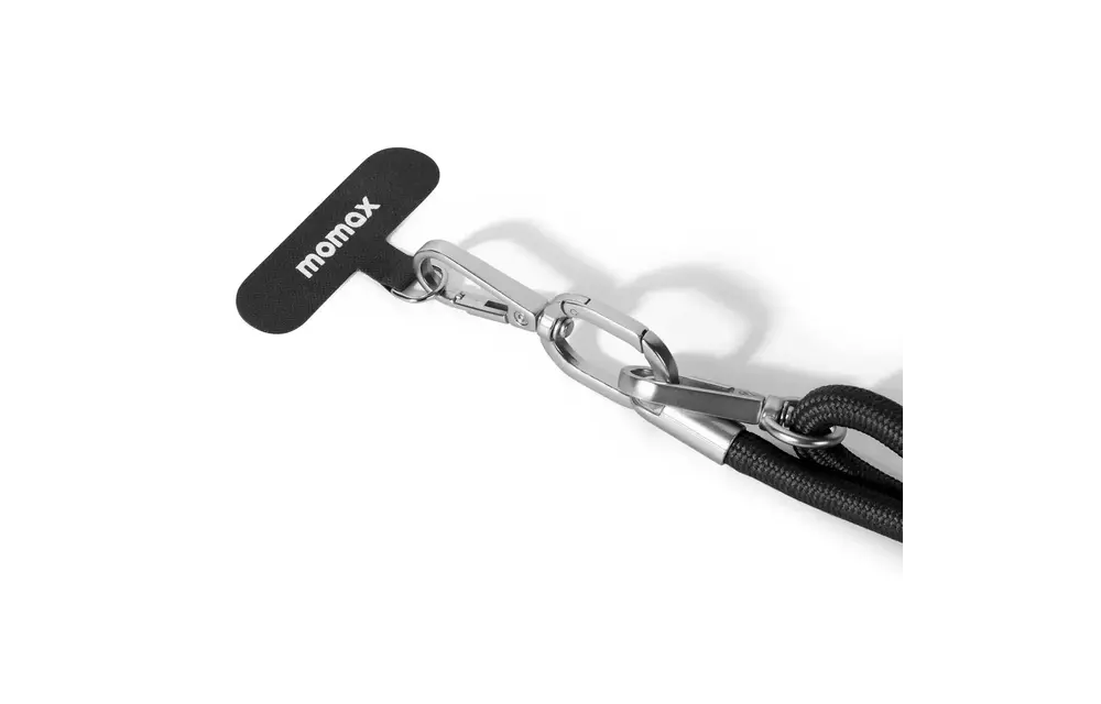 Momax Cord Cross-body Phone Strap Adjustable Length - Black
