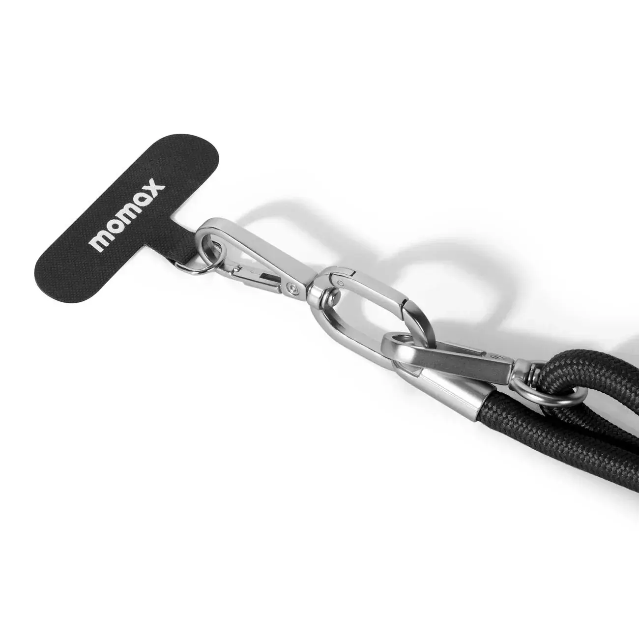 Momax Cord Cross-body Phone Strap Adjustable Length - Black