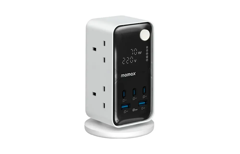 Momax 1-Charge Work Flow
6-Outlet Digital Display Power Tower with USB 70W - White