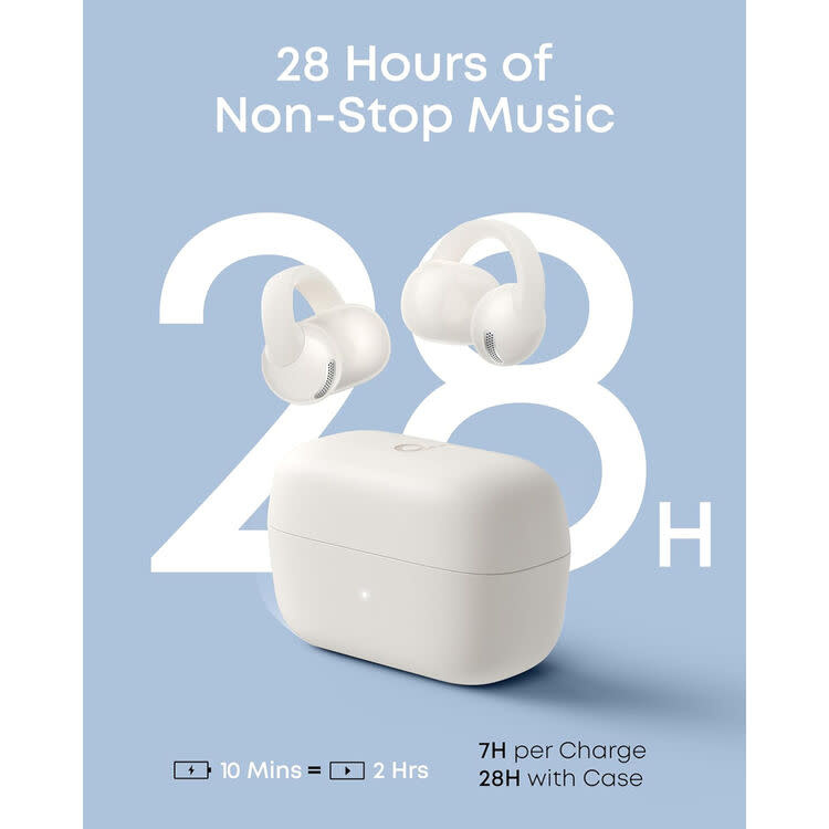 Anker Soundcore C50i Ear Clip On Earbuds - White