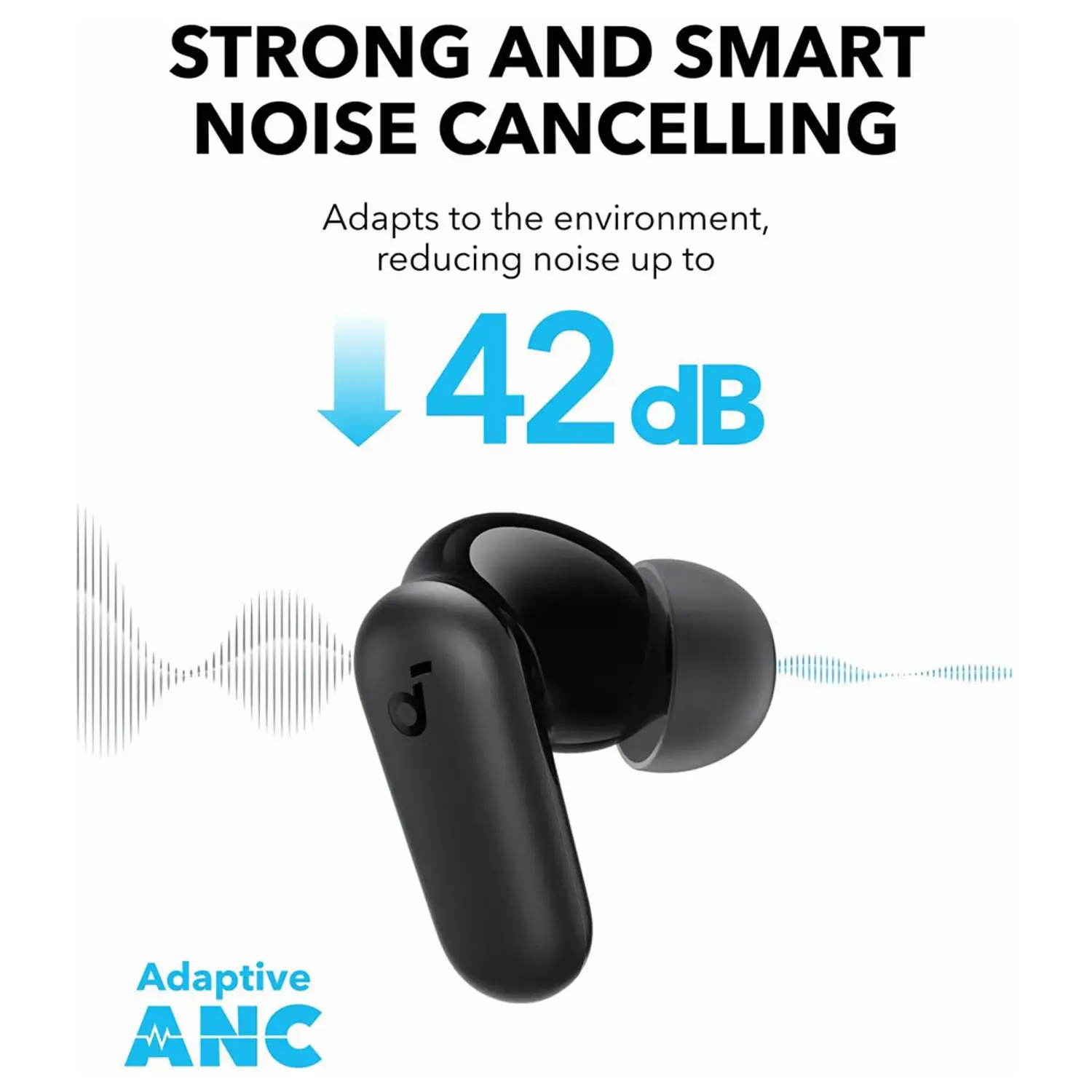 Anker Soundcore R50i Auto Noice Cancelling True Wireless Earbuds - Black