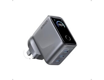 Anker Prime 160W USB C Charger 3-Port Compact Charger Smart Display and Touch Control Black