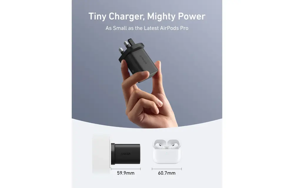 Anker Nano USB-C Fast Charger 100W with 6 ft 5A USB-C Cable – Black