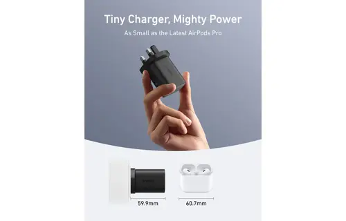 Anker Nano USB-C Fast Charger 100W with 6 ft 5A USB-C Cable – Black