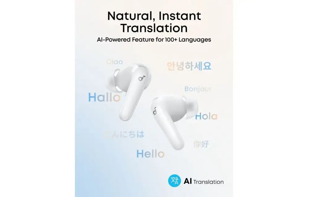 Anker Soundcore R60i NC True Wireless Earbud Real-Time Translation - White