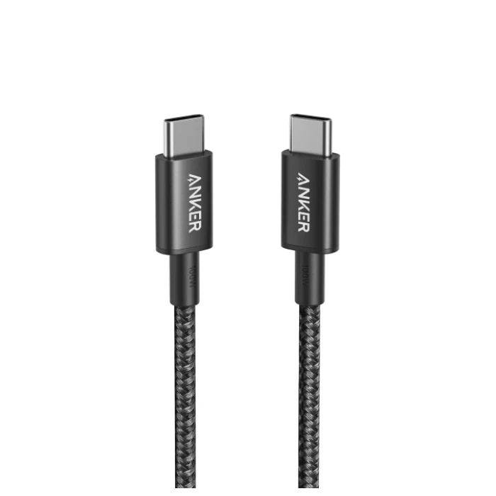 Anker USB-C to USB-C Durable Braided Fast Charging Cable 3.3ft 60W - Black