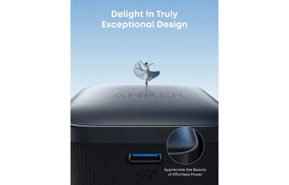 Anker Nano Compact USB - C Foldable Plug Fast Charger 45W - Black