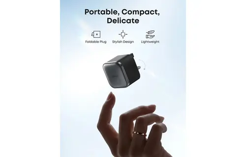 Anker Nano Compact USB - C Foldable Plug Fast Charger 45W - Black
