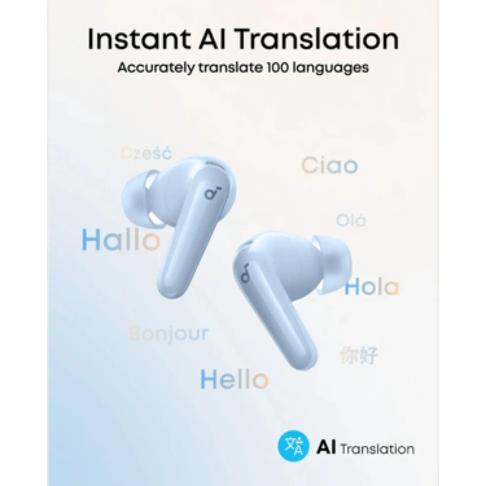 Anker Soundcore R60i NC True Wireless Earbud Real-Time Translation - Blue
