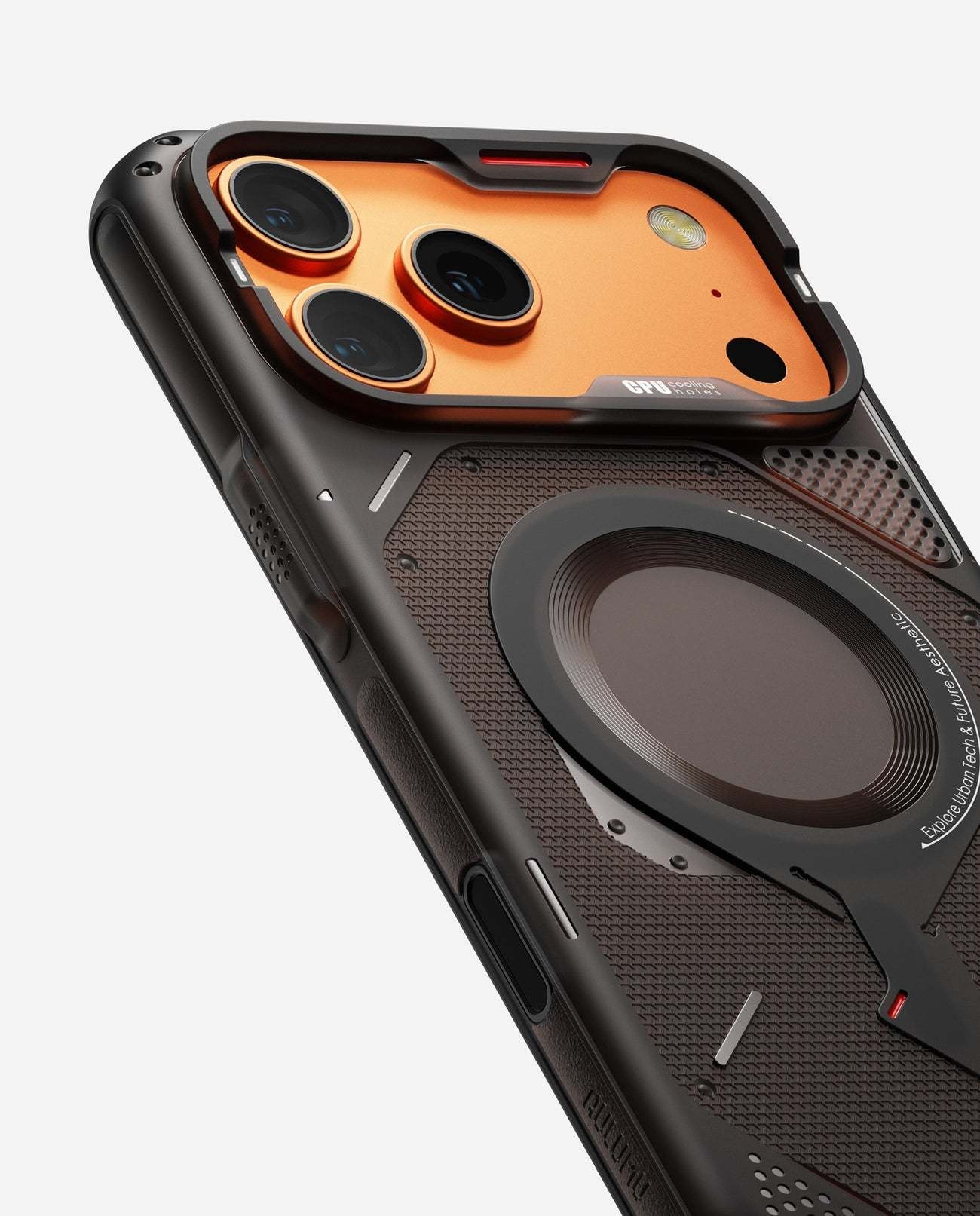 AULUMU A17 Rugged Outdoor MagSafe Case for iPhone 17 Pro Max - Translucent Black