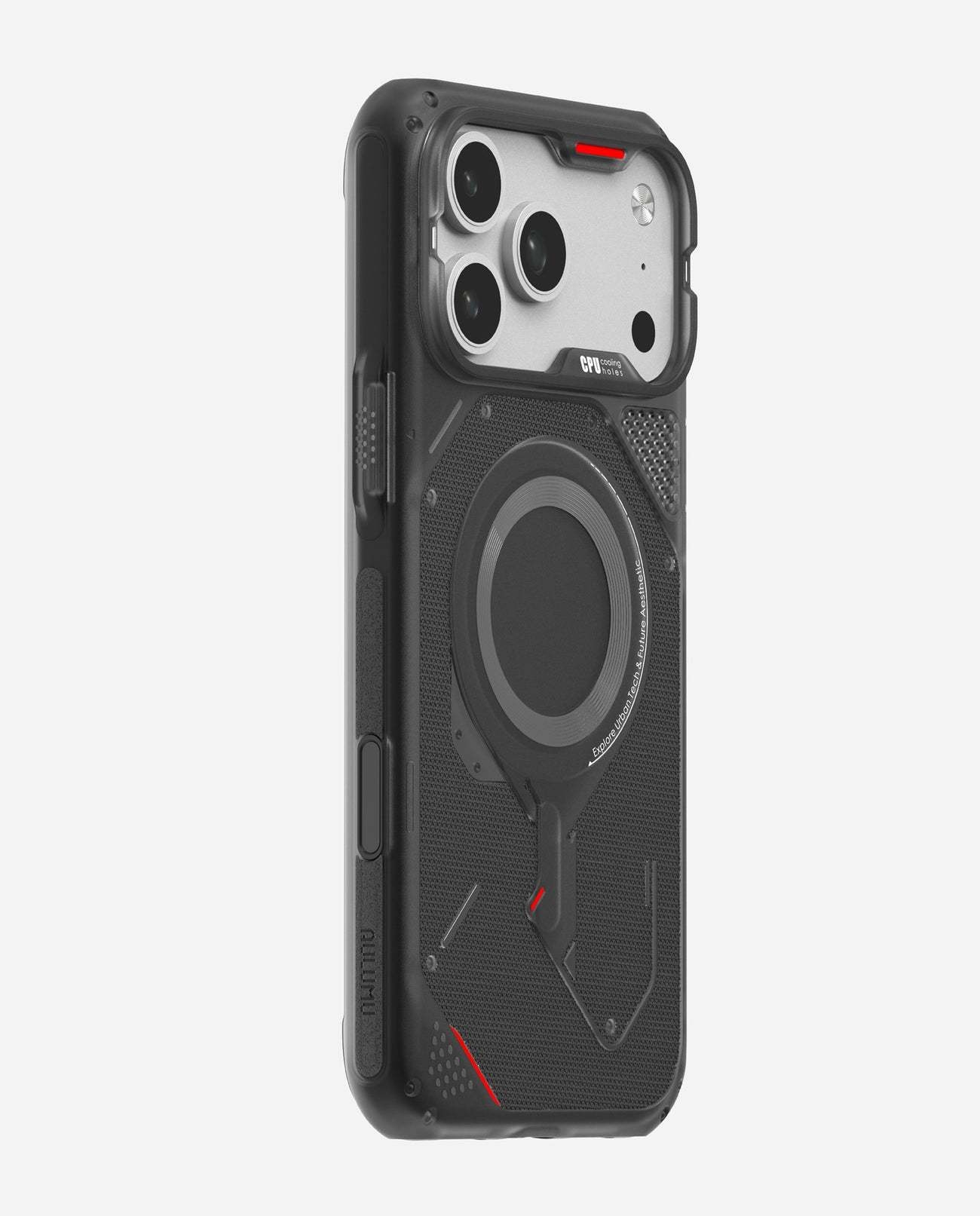 AULUMU A17 Rugged Outdoor MagSafe Case for iPhone 17 Pro Max - Translucent Black