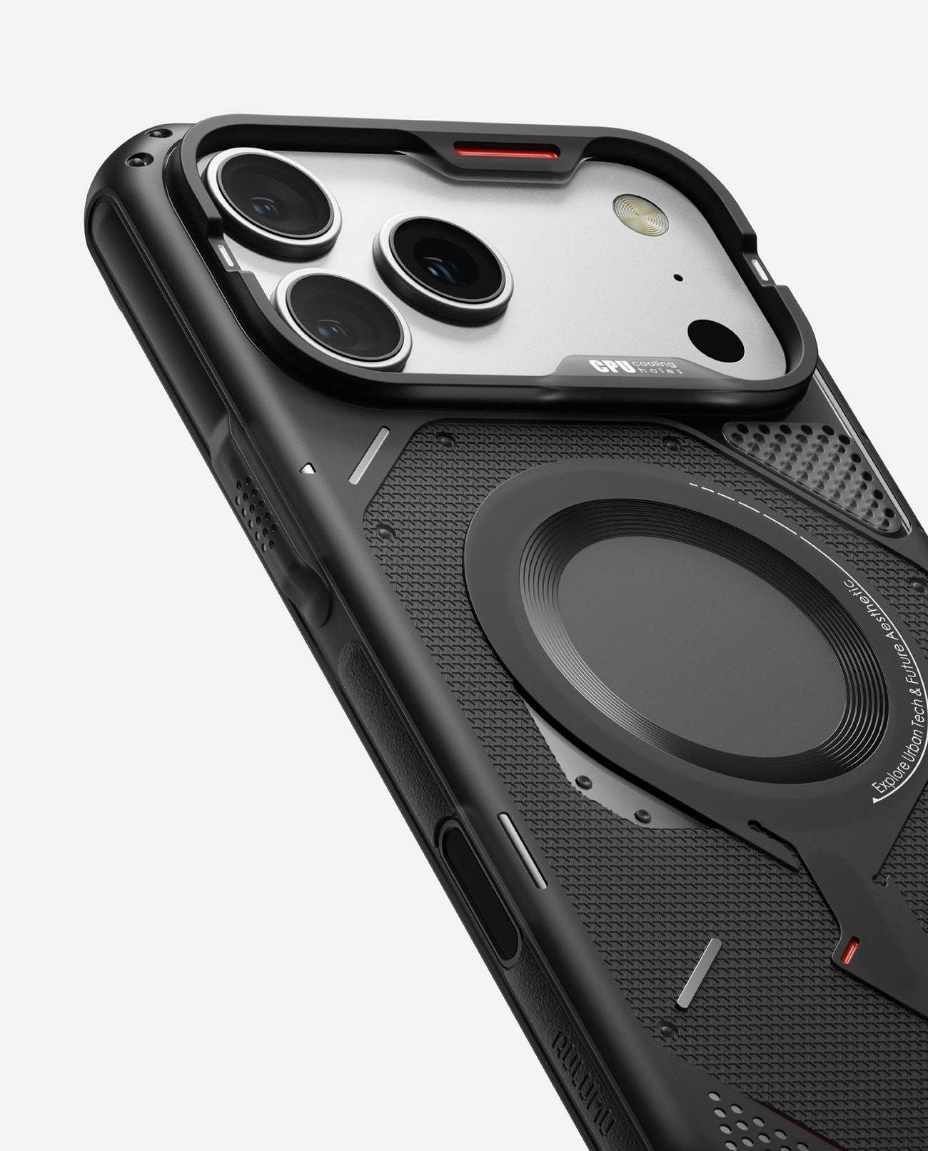 AULUMU A17 Rugged Outdoor MagSafe Case for iPhone 17 Pro Max - Translucent Black