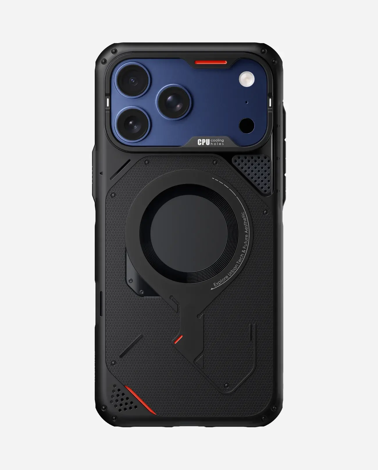 AULUMU A17 Rugged Outdoor MagSafe Case for iPhone 17 Pro Max - Translucent Black