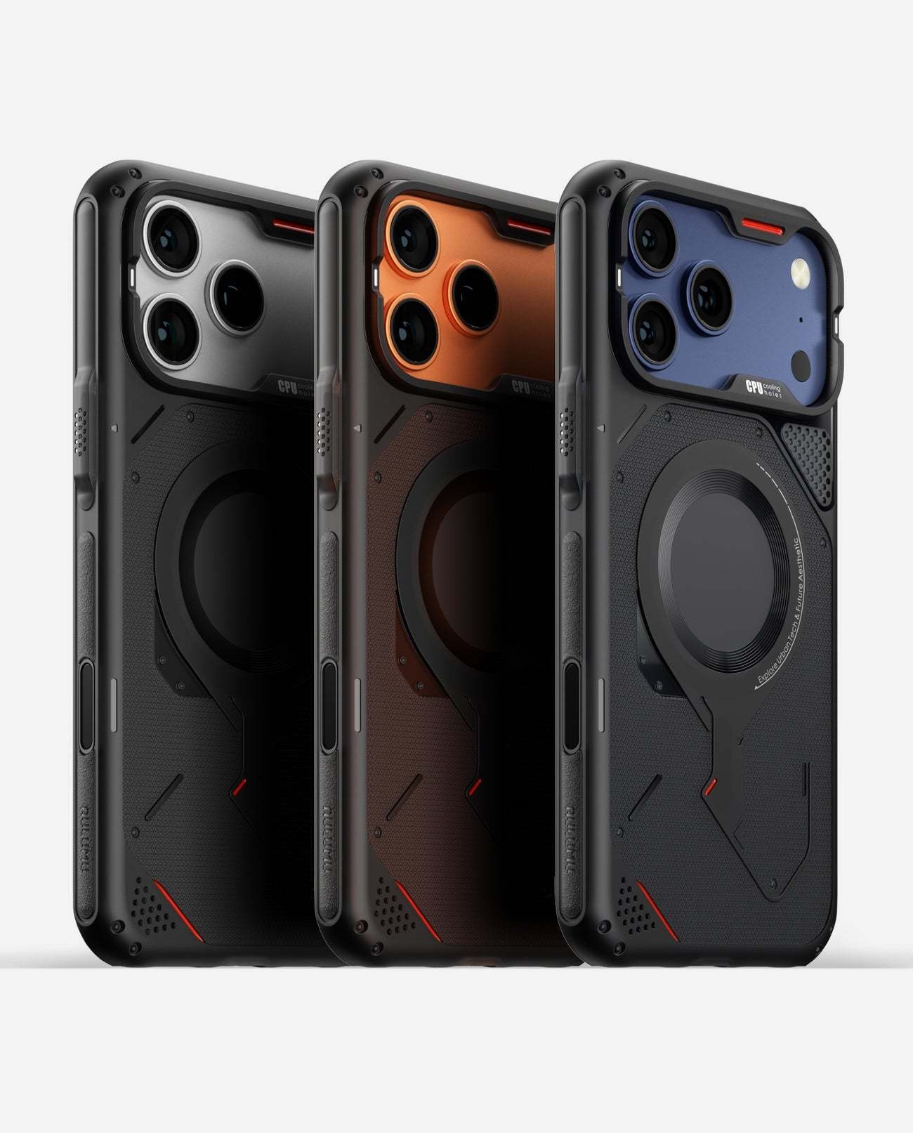 AULUMU A17 Rugged Outdoor MagSafe Case for iPhone 17 Pro Max - Translucent Black