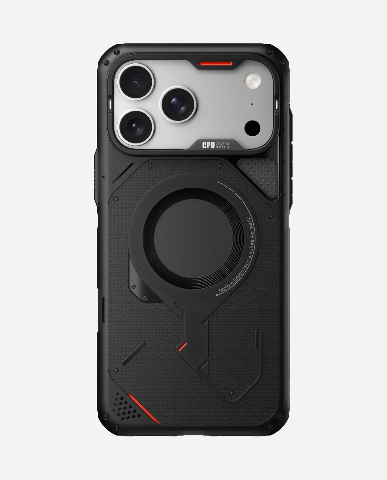 AULUMU A17 Rugged Outdoor MagSafe Case for iPhone 17 Pro Max - Translucent Black