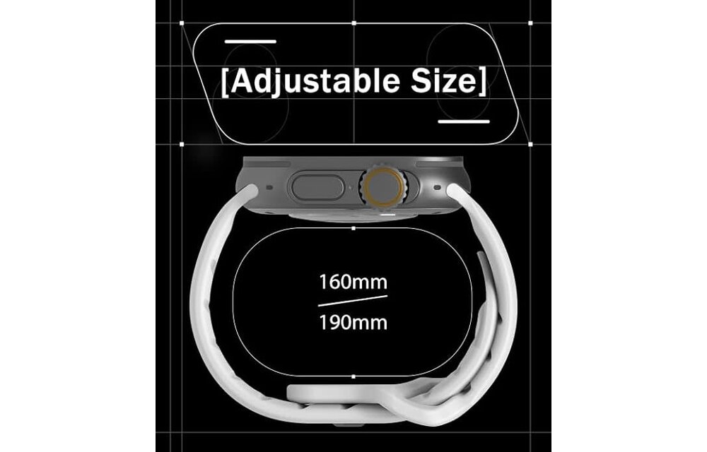 AULUMU A02 Offbeat Sport Band for Apple Watch Ultra 49mm & 42,44,45.46mm - Red Orange