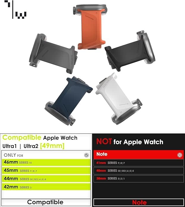 AULUMU A02 Offbeat Sport Band for Apple Watch Ultra 49mm & 42,44,45.46mm - Red Orange