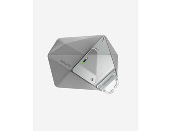 AULUMU A39 Geometric Case for AirPods Pro 3 | Lock & Lanyard - Gray