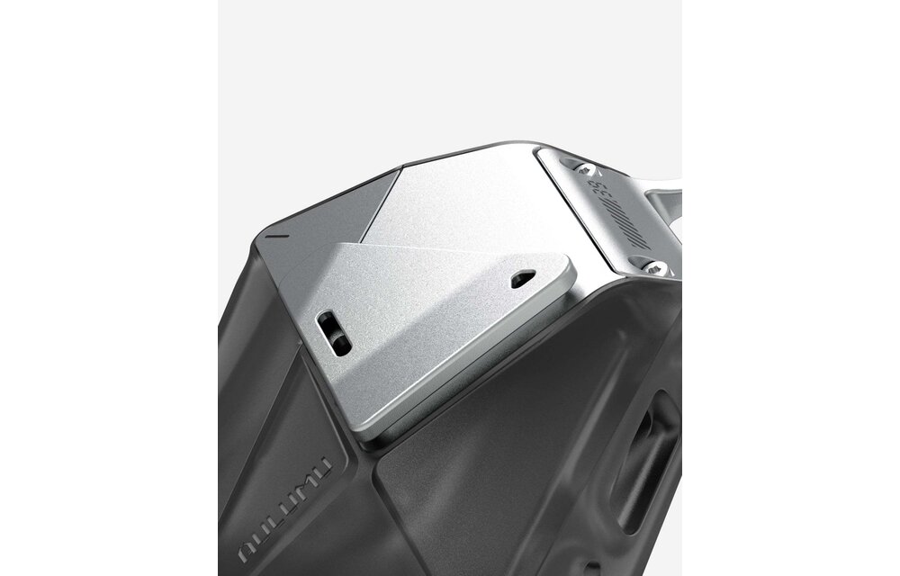 AULUMU A39 Geometric Case for AirPods Pro 3 | Lock & Lanyard - Black