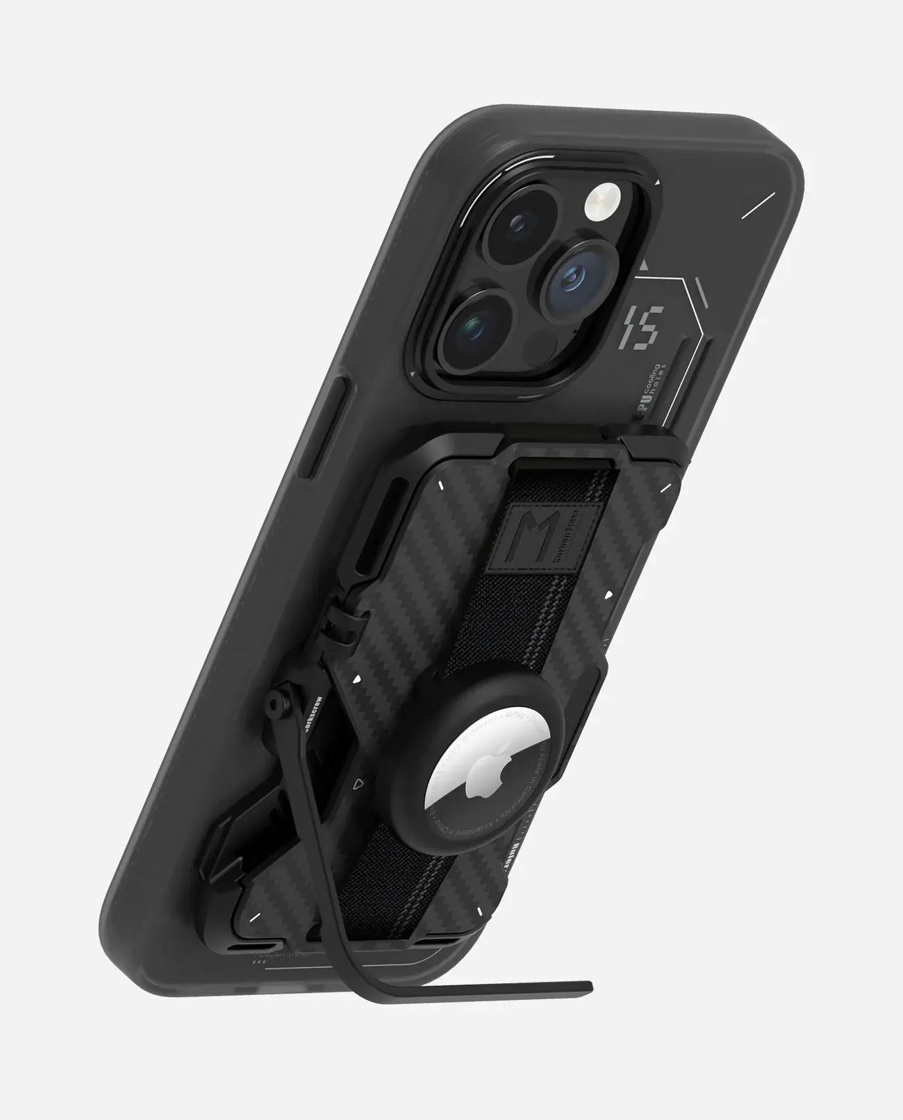 AULUMU G03 Multi-Tool Magnetic Metal Wallet | Frosted Cover | Magnetic - Carbon Fiber