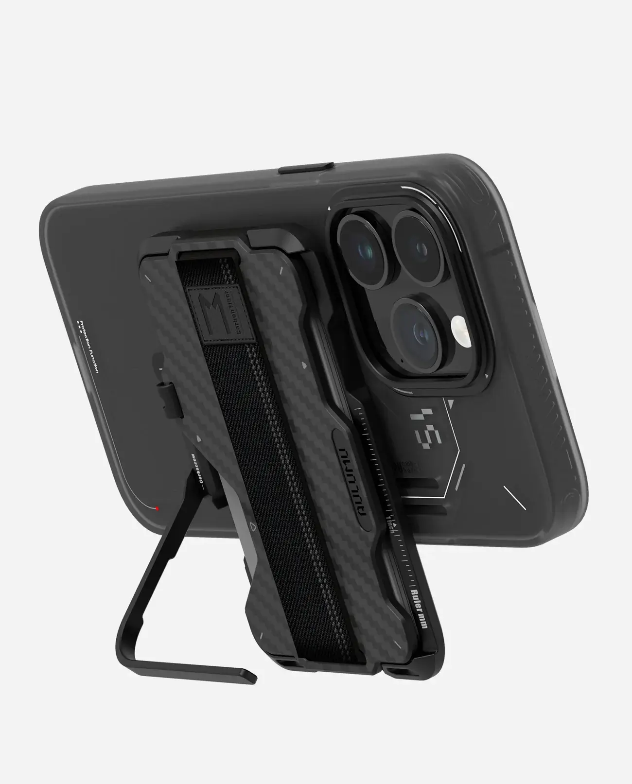 AULUMU G03 Multi-Tool Magnetic Metal Wallet | Frosted Cover | Magnetic - Carbon Fiber