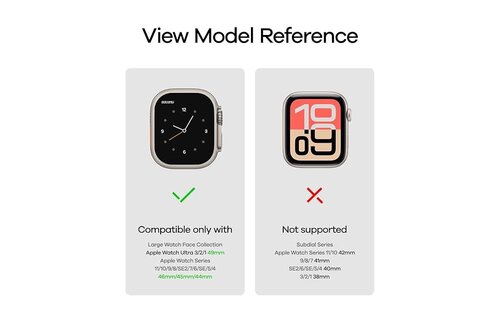 AULUMU C03 Titanium Alloy Mag Buckle Nylon Strap Quick-Release Band for Apple Watch Ultra 49mm & 42,44,45.46mm - Black