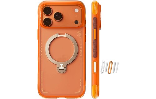 TORRAS Ostand Spin Air Series Case for Apple iPhone 17 Pro Max - Horizon Orange