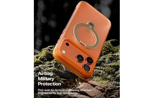 TORRAS Ostand Spin Air Series Case for Apple iPhone 17 Pro Max - Horizon Orange