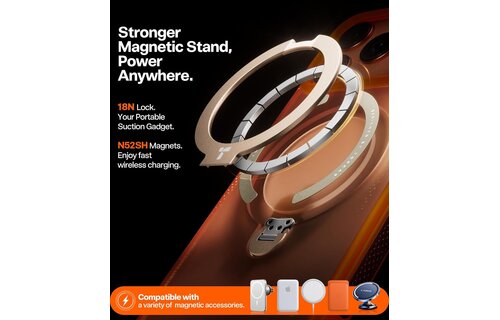 TORRAS Ostand Spin Air Series Case for Apple iPhone 17 Pro Max - Horizon Orange